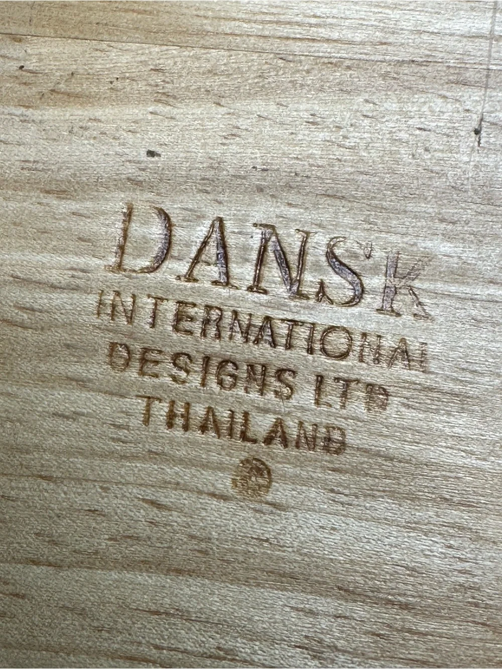 Vintage mid century modern Dansk cutting board cheese board with knife